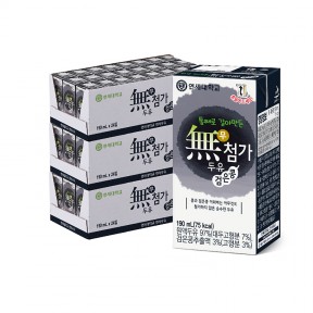 무첨가 검은콩 두유 190ml (72팩)